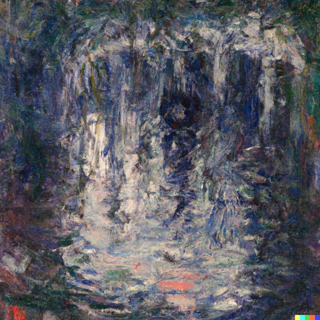 a representation of anxiety, painting by Claude Monet